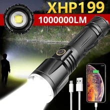 

Newest 16 Core XHP199 Led Flashlight Ultra Powerful Rechargeable Flashlight 18650 High Power Tactical Torch Light Camping Lanter