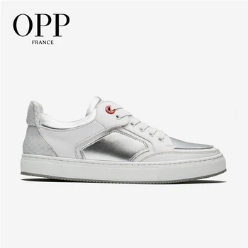 

OPP 2018 Spring Autumn Men Shoes Genuine Leather Casual Shoes for Men Fashion For Male Loafers Footwear Lace up Flats Shoes