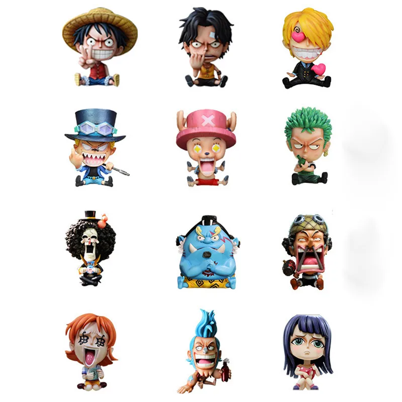4.7&quot Anime ONE PIECE Luffy Ace Zoro Sabo Sanji Robin Chopper Nami Franky GK Box Action Figure Collectible Model Toy Y37 12cm | Игрушки и