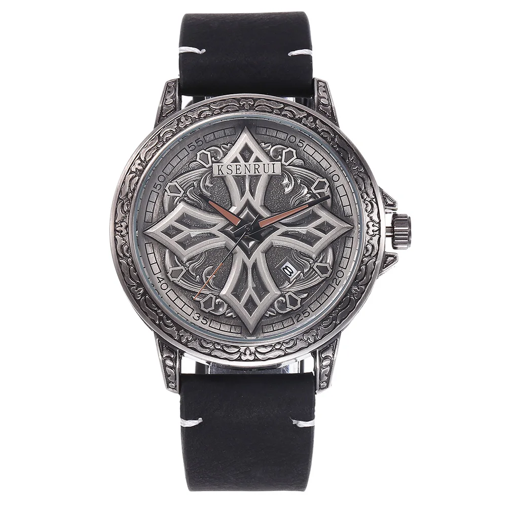 Cena Nowy skórzany zegarek z branzoletką mężczyźni zegar moda quartz Luxury Montre Homme 2019 Casual wodoodporny sport unikalny zegarek męski