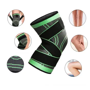 

Sports Knee Support Silicone Pad Knee Brace Protection for Athletes Stability Patella High Elasticity Increase Endurance