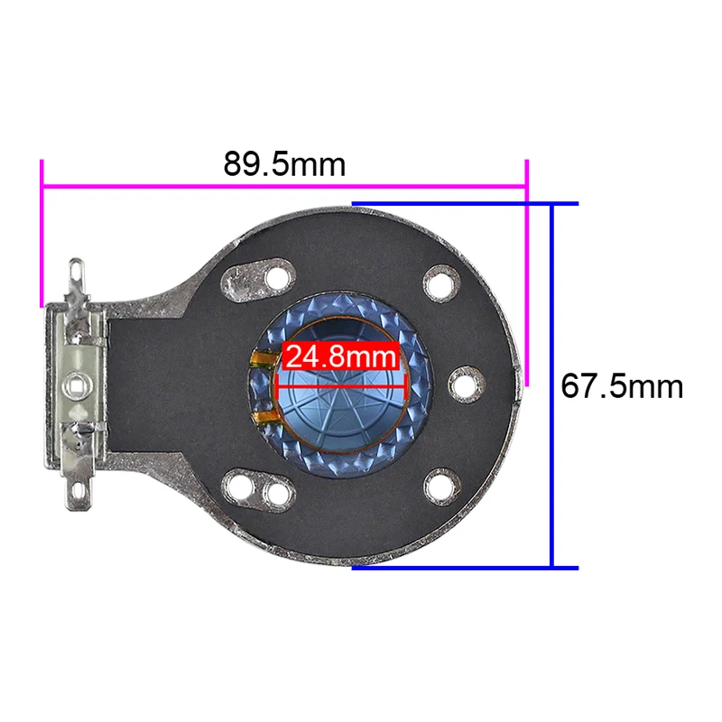 Bobina de Voz Ghxamp para 2412h-1 Tweeter Alto-falante Reparação Chifre Azul Diafragma Titânio Filme Plana Especial Faça Você Mesmo 2 Peças 2412 24.8mm - Image 6