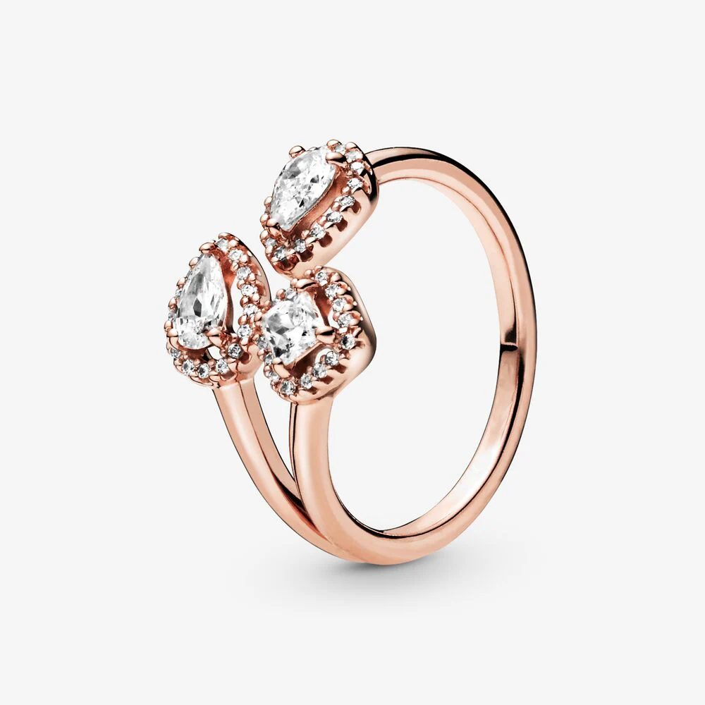 

2019 Winter New Arrival 925 Sterling Silver Women Rings Geometric Shapes Open Ring for Engagement Jewelry Anniversary