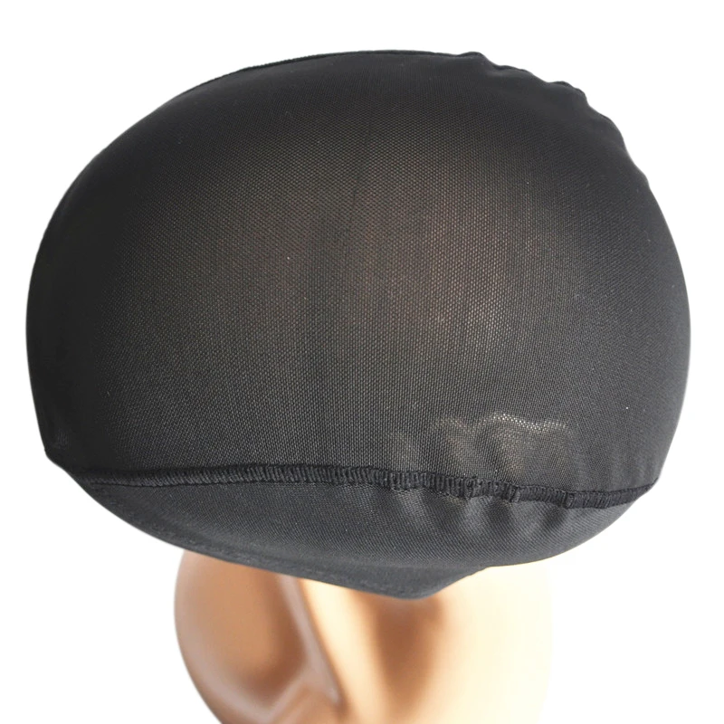 S/M/L Black Spandex Mesh Dome Wig Cap Easier Sew Hair Stretchable Weaving Cap Glueless Wig Caps For Making Wigs