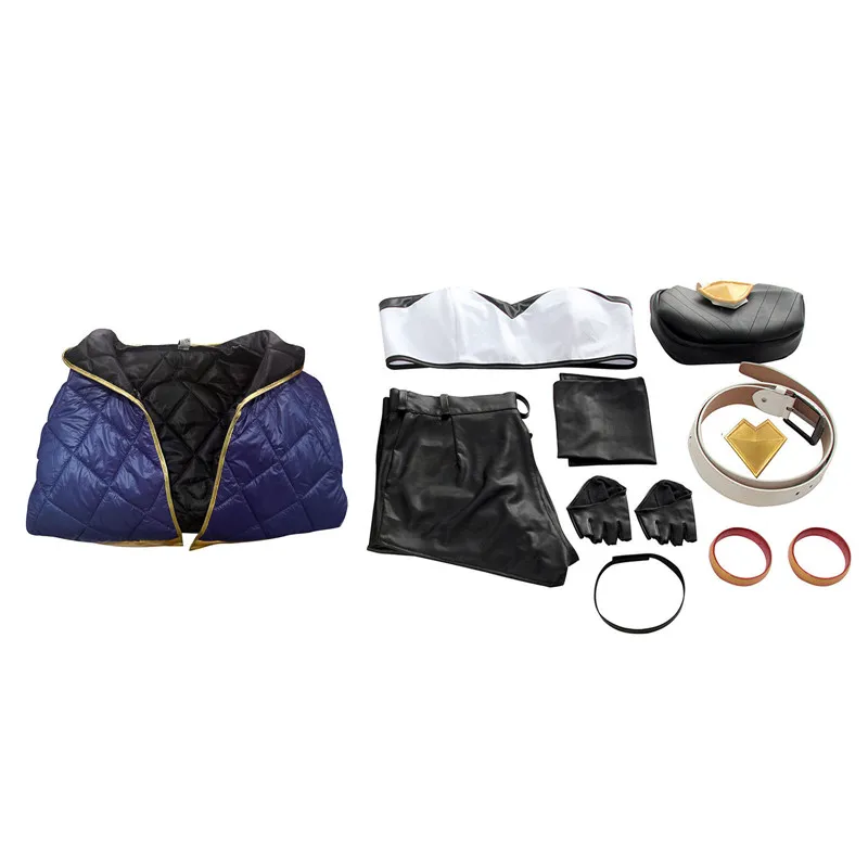 Горячая игра KDA Akali костюм для костюмированной игры крутая куртка брюки пояс перчатки полный комплект костюм