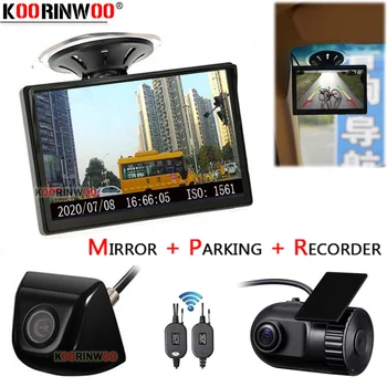 

Koorinwoo Car DVR Camera Dash Cam Car Monitor TFT LCD Car DVR Recorder with Car Rear view camera Parking Assist Jalousie System