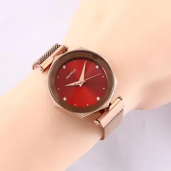 

2020new Women Quartz Watches luxury Fashion Luxury Starry Sky Dial Magnet Buckle Ladies Wristwatch Dress Clock Relogio Feminino