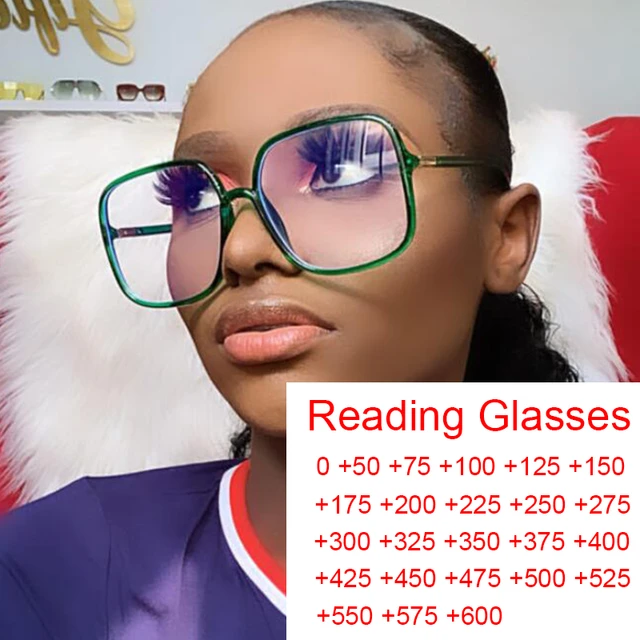 Oversized Reading Glasses Women  Oversized Square Reading Glasses - Square  Reading - Aliexpress