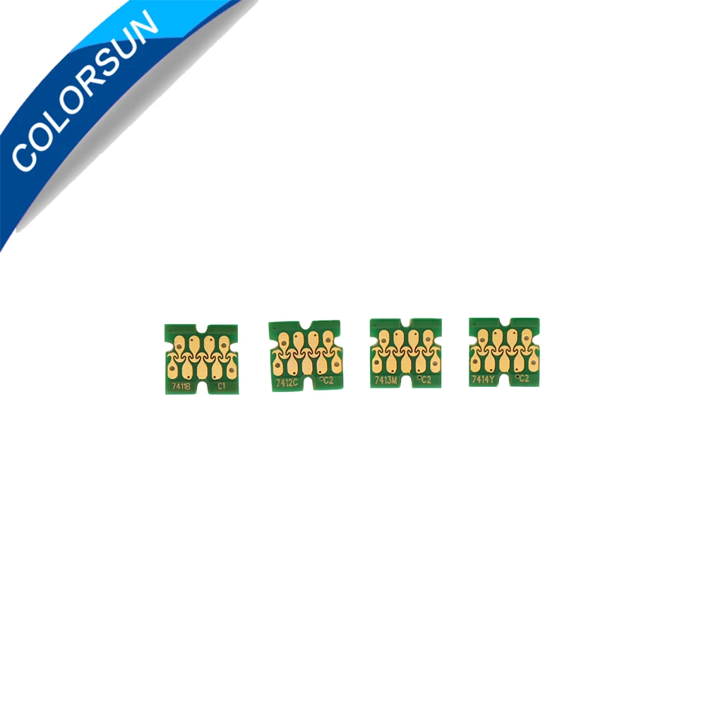 Colorsun T741X T7414 одноразовые чипы картриджа для Epson F7100 F7170 F6200 F7200 F9200 F6270 F7270 F9270