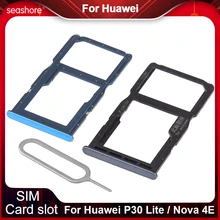 

Sim Card Tray For Huawei P30 lite Sim Card Holder For Huawei Nova 4e Reader Holder Micro SD Adapter Connector Replacement Parts