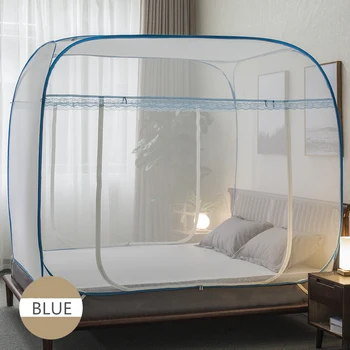 

Large Mosquito Net For Double Bed Portable Polyester Canopy Netting Universal Bed Tent Mesh For Camp Girls Bed Tent cibinlik Net