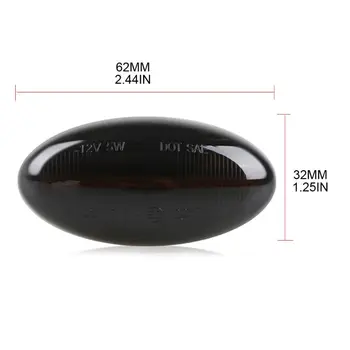 

Car Dynamic LED Side Marker Indicator Lamp Turn Signal for Peugeot for Citroen 094D