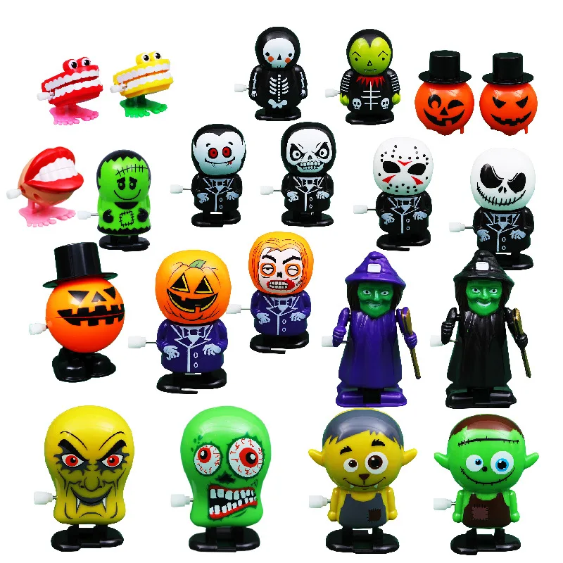 

Halloween Chain Clockwork Toy Ghost Frankenstein Vampire Capsule Funny Joke Prank Wind Up Jumping Walking Toys Kid Gifts JM305