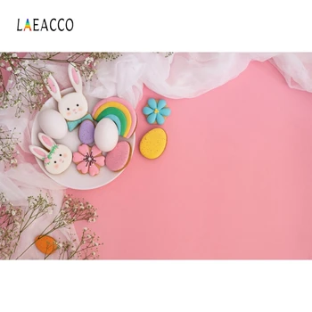 

Laeacco Easter Eggs Rabbit Flowers Rainbow Blossom Rebirth Spring Portrait Photography Backdrops Photo Backgrounds Photozone