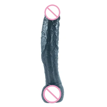 Super Long Soft Realistic Sucker Huge Dildo with Ball Big Anal Dildos Massage Stimulation Adult Sex Toy for Unisex 2