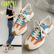 GIYU-zapatos de marca de lujo para mujer, zapatillas de moda y transpirables Ms, zapatos de papá de cintura pequeña, zapatillas deportivas informales para correr