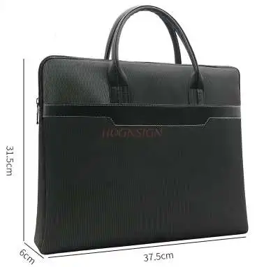 

Document bag canvas large capacity briefcase tote bag business meeting information bag document bag zipper