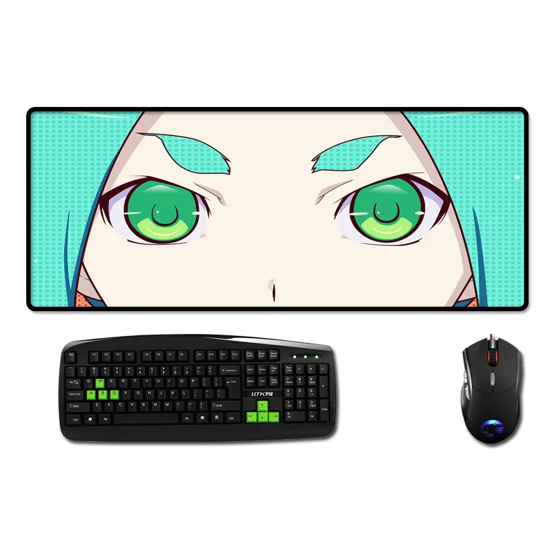 Monogatari Аниме Коврик для мыши большой Настольный коврик Nisemonogatari Yotsugi Ononoki милый рисунок лица коврик для мыши Коврик для мыши ПК Настольный коврик