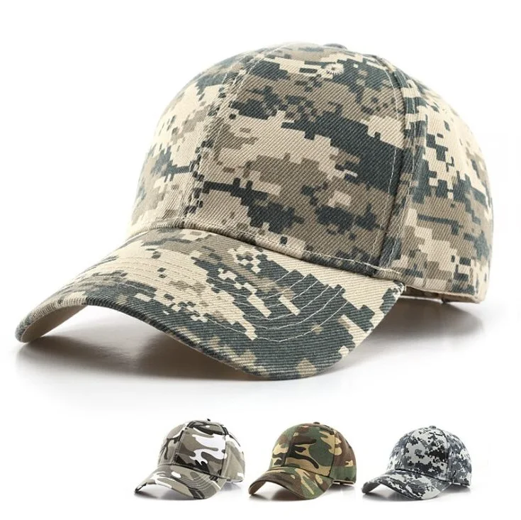 TULA010 Cotton Military baseball cap Dad fitted cap Outdoor men adjustable camo Snapback hat Trucker hat gorros