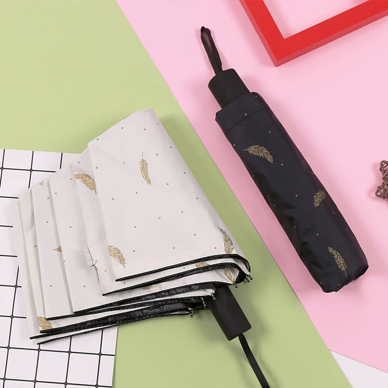 

Sunshade Umbrella Anti-UV Umbrella Umbrella Garden Waterproof Portable 3-Folded Dustproof