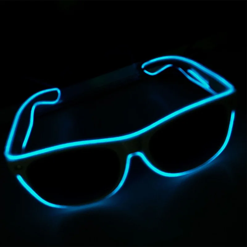 Party LED Glasses Women Men LED Sunglasses EL Wire Light Up Eyewear Festival Party Costume Glow Sun Glasses