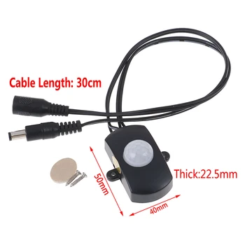 

DC 5 V 12 V 24 V 5A PIR Sensor Schakelaar Mini PIR Infrarood IR Motion Sensor Detector Switch Module voor LED Strip Licht
