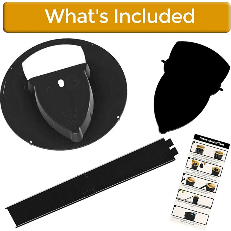 Rattenfalle, Eimer-Mausefallen, Mausfangwerkzeug – Automatische Mausefalle mit Flip-and-Slide-Deckel, wiederverwendbare Mausefalle