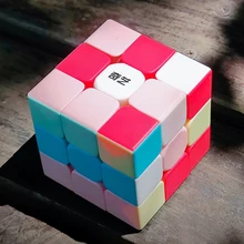 Qiyi – Cube magique au néon, 2x2x2 3x3 4x4 5x5x5, Puzzle de vitesse, jouet éducatif pour enfants