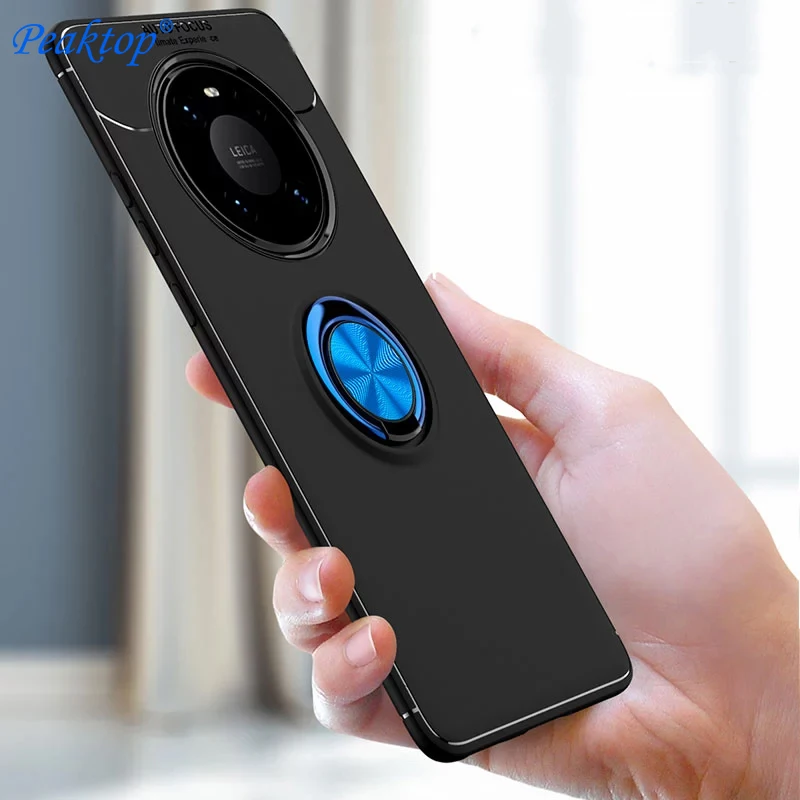 Custodia Antiurto Peaktop Per Huawei Mate 40 Pro 5G Cover Posteriore Per Telefono Con Anello In Silicone Per Huawei Mate 40 Pro Plus 30 20 Pro