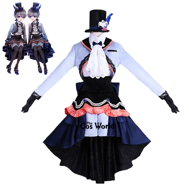 Черный Дворецкий Kuroshitsuji Ciel Phantomhive униформа наряд аниме костюмы для косплея |