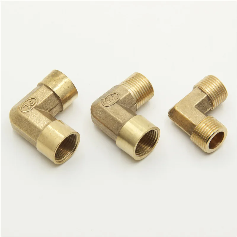 Hose Pipe Fitting Pipe Fitting Water Pipe Fitting 1/8" 1/4" 3/8" 1/2" 3/4" 1" Female / Male Thread 90 Deg Brass Elbow Pipe Fitting Connector Coupler For Water