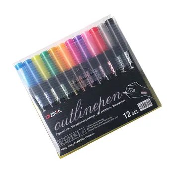 

12pcs Marker Pen for Highlight Writing Taking Notes Drawing Portable DIY Art Projects Kids Adult UY8