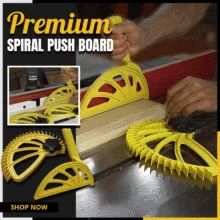

Spiral Push Board Table Saw Woodwork Tool Featherboard Quicker Easier Safer Workflow for Router Table Band Saw ABS Accessories