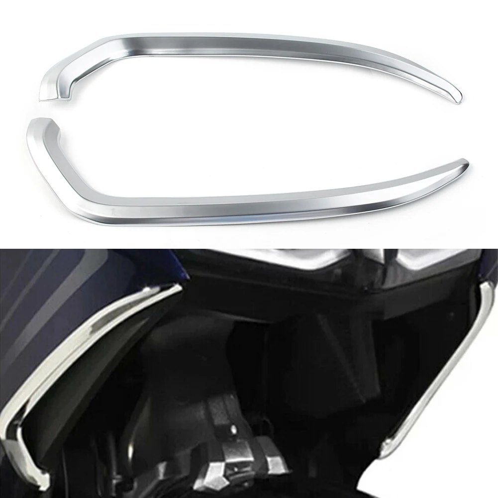 

2x Motorcycle Vertical Vent Trim Ornament For Honda Goldwing GL 1800 Gold Wing GL1800 2018 2019 2020 2021 Chrome ABS