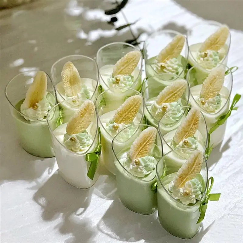 10 шт прозрачный пудинг чашки для Мусса для закусок мороженое