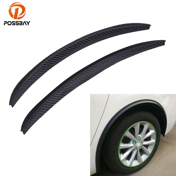 

POSSBAY 5 Pair Imitation Carbon Fiber Fender Flare Wheel Lip Body Kit Universal Car Truck Car Mudguard Mud Guard Accessories