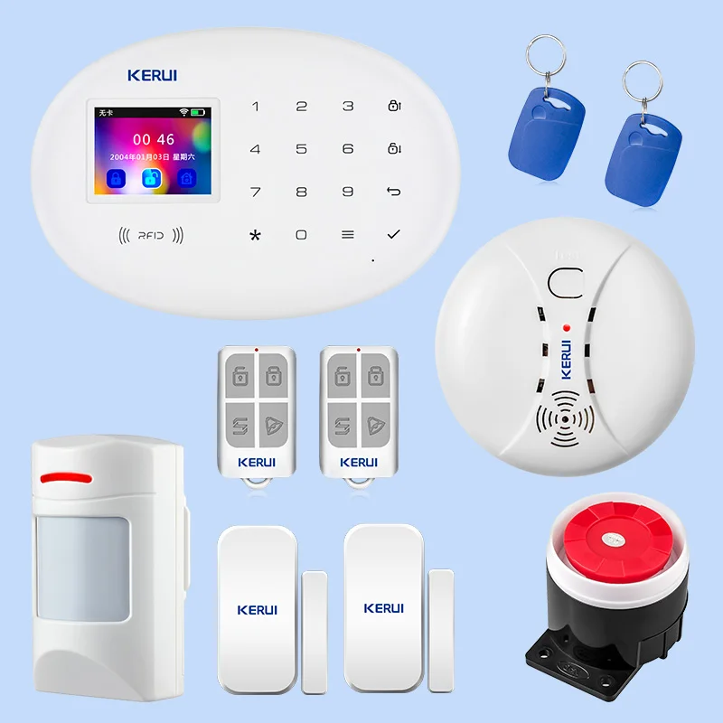 KERUI W20 домашняя система охранной сигнализации сенсорный экран WiFi GSM Беспроводная интеллектуальная Alarme домашняя Противоугонная защита сигнализация - Цвет: Pet Sensor Kit