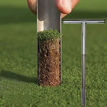 

Stainless Steel Soil Sampler Sampling Soil Drill Green Digger Quick Soil Test Lawn Maintenance Tool