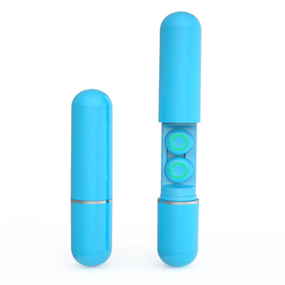 S10tws s10 tws Bluetooth наушники беспроводные наушники не Air Touch мини гарнитура спортивные наушники power bank not i10 i500 i600tws - Цвет: Blue