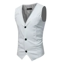 Spring And Autumn New Style Casual Fashion Men Simple Versatile Leather Waistcoat Gentleman Men's Leather Waistcoat 9-Color