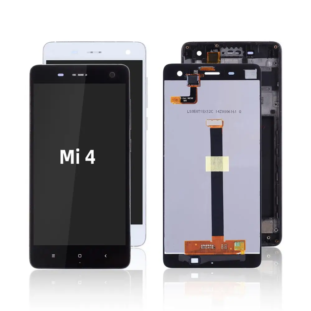 

Display For Xiaomi Mi4 LCD Touch Screen Digitizer with Frame Original Replacement Black White 5.0 inch For Xiaomi Mi 4 Display