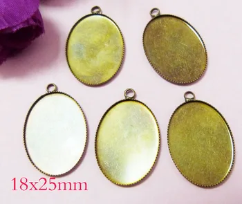 

300 PSC 18 x25mm Antique Bronze Plated DIY pendant tap