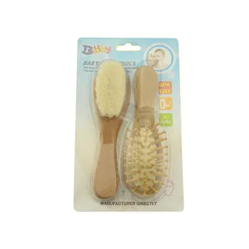 

Baby Daily Care Products Wooden Shampoo Bath Wool Brush Soft Skin Care Cleaning Brush Wool Brush No Stimulation