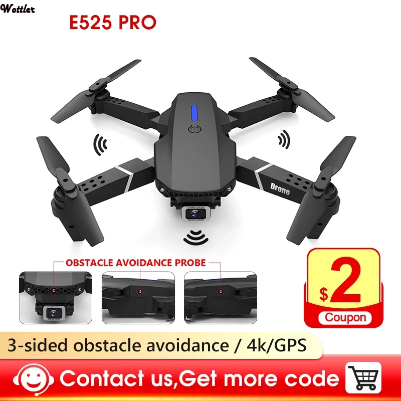 RC Quadcopter Professional Obstacle Avoidance Drone Dual Camera 1080P 4K toys