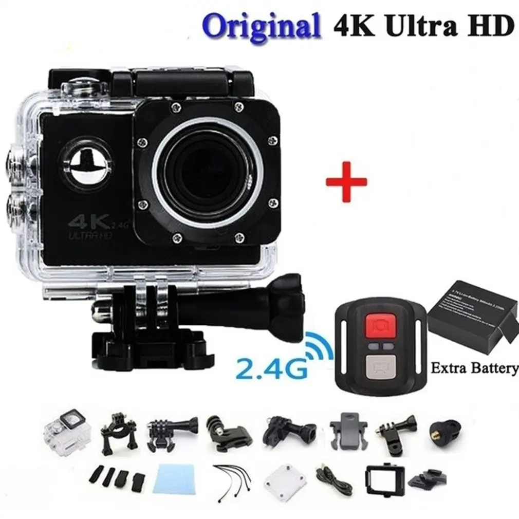 Pro Cam Спортивная экшн камера с дистанционным управлением 4k видеокамера Wifi Ultra Hd 16mp