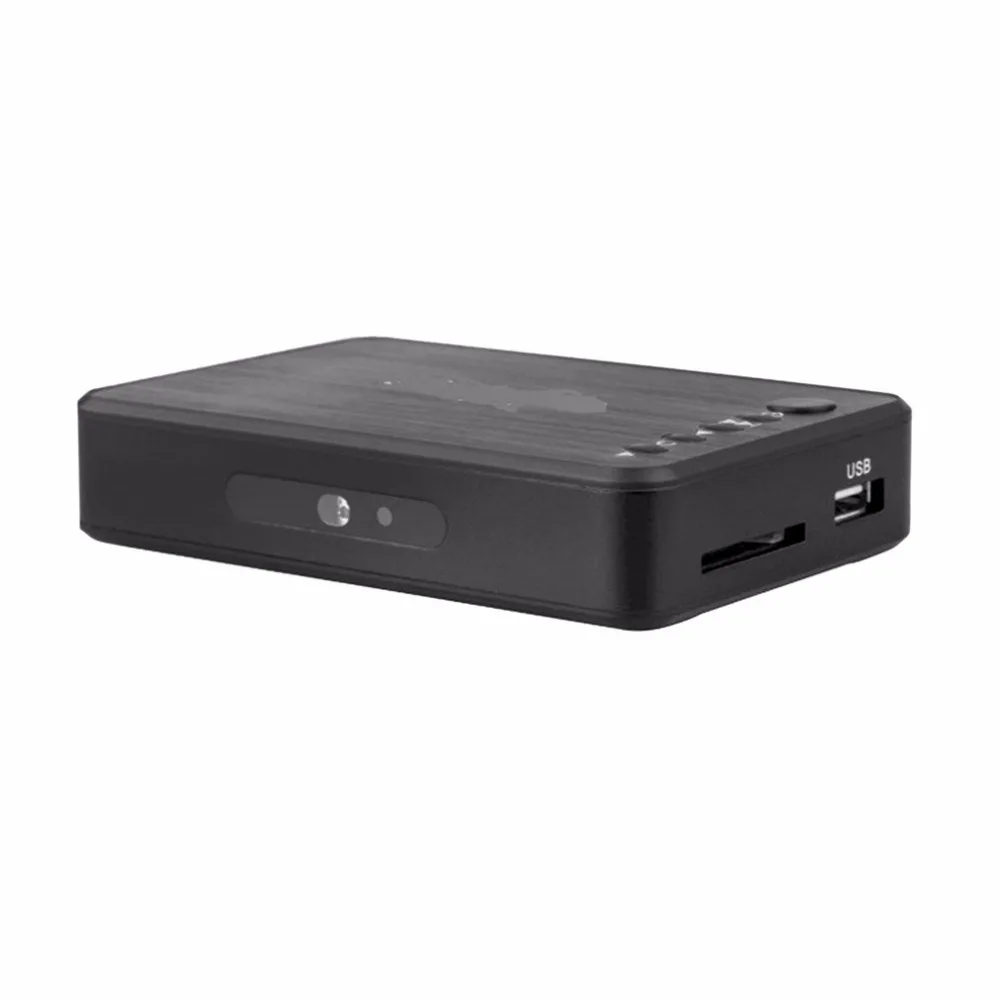Мини Портативный Full HD 1920x1080 HDMI VGA AV USB жесткий диск U диск плеер мультимедийный плеер H7 для дома автомобиля офиса