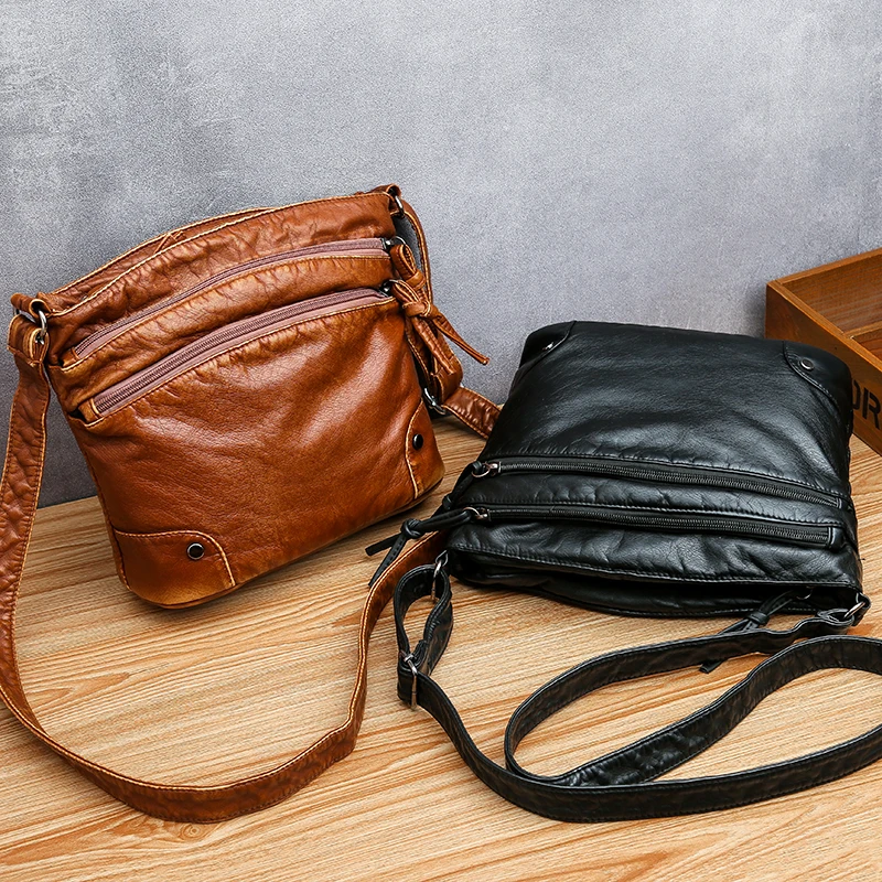 Зимний стиль Bolsas, роскошные женские сумки из мягкой кожи, дизайнерские сумки с несколькими карманами через плечо, сумки на плечо для женщин
