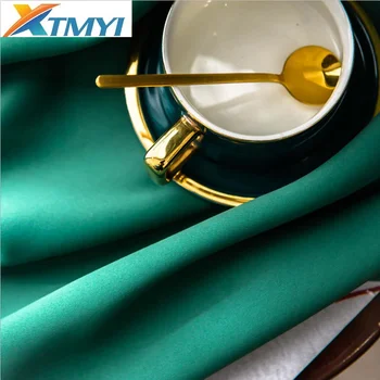 

Modern Dark Green Blackout Curtains for Living Room Bedroom Shading Curtains for Kitchen Customize Finished Curtains Drapes
