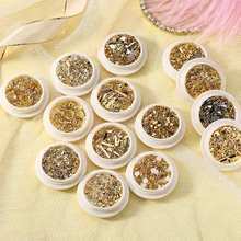 MORDDA плоская смесь стразов для украшения 14 стилей ювелирных изделий для ногтей для 3D дизайна ногтей металлические ногти аксессуары для украшения