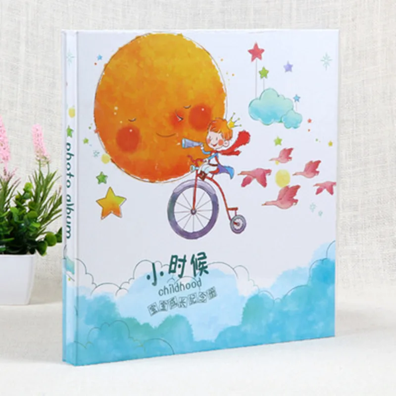 

Exquisite Family Photo Album Sticky Type Memory Book For Baby Growth Scrapbook Storage DIY Cartoon Picture Albums 12 Inch Gifts